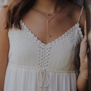 CROCHET MAXI DRESS AMERICAN EAGLE